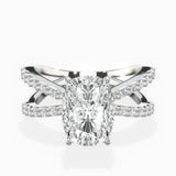 Reverse Shank Solitaire Engagement Ring