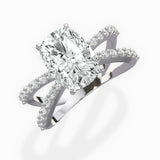 Reverse Shank Solitaire Engagement Ring