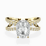 Reverse Shank Solitaire Engagement Ring