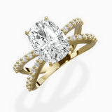 Reverse Shank Solitaire Engagement Ring