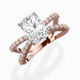 Reverse Shank Solitaire Engagement Ring