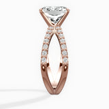 Reverse Shank Solitaire Engagement Ring