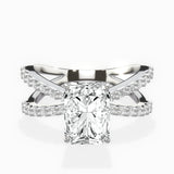 Reverse Shank Solitaire Engagement Ring