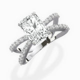Reverse Shank Solitaire Engagement Ring