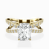 Reverse Shank Solitaire Engagement Ring
