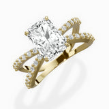 Reverse Shank Solitaire Engagement Ring