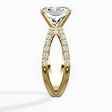 Reverse Shank Solitaire Engagement Ring