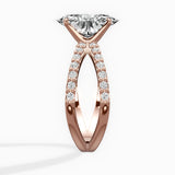 Reverse Shank Solitaire Engagement Ring