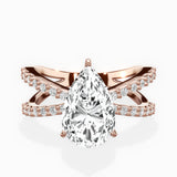 Reverse Shank Solitaire Engagement Ring