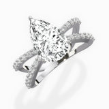 Reverse Shank Solitaire Engagement Ring