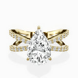 Reverse Shank Solitaire Engagement Ring