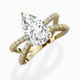 Reverse Shank Solitaire Engagement Ring