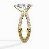 Reverse Shank Solitaire Engagement Ring