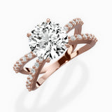 Reverse Shank Solitaire Engagement Ring
