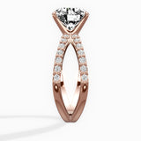 Reverse Shank Solitaire Engagement Ring
