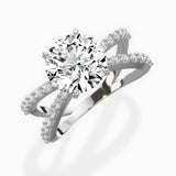 Reverse Shank Solitaire Engagement Ring