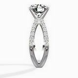 Reverse Shank Solitaire Engagement Ring