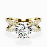 Reverse Shank Solitaire Engagement Ring