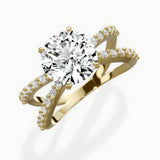 Reverse Shank Solitaire Engagement Ring