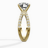 Reverse Shank Solitaire Engagement Ring