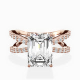 Reverse Shank Solitaire Engagement Ring