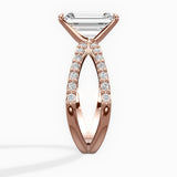 Reverse Shank Solitaire Engagement Ring