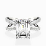Reverse Shank Solitaire Engagement Ring