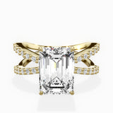 Reverse Shank Solitaire Engagement Ring