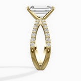 Reverse Shank Solitaire Engagement Ring