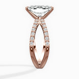 Reverse Shank Solitaire Engagement Ring
