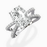 Reverse Shank Solitaire Engagement Ring