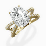 Reverse Shank Solitaire Engagement Ring