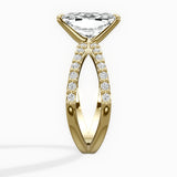 Reverse Shank Solitaire Engagement Ring
