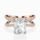 Reverse Shank Solitaire Engagement Ring