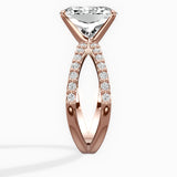 Reverse Shank Solitaire Engagement Ring