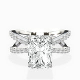 Reverse Shank Solitaire Engagement Ring