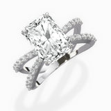 Reverse Shank Solitaire Engagement Ring