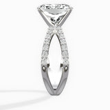 Reverse Shank Solitaire Engagement Ring