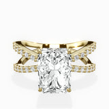Reverse Shank Solitaire Engagement Ring