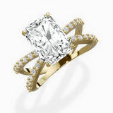 Reverse Shank Solitaire Engagement Ring