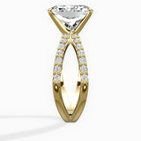 Reverse Shank Solitaire Engagement Ring