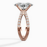 Reverse Shank Solitaire Engagement Ring