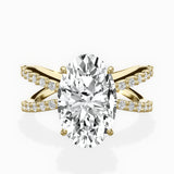 Reverse Shank Solitaire Engagement Ring