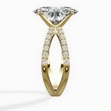 Reverse Shank Solitaire Engagement Ring