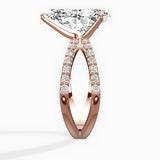 Reverse Shank Solitaire Engagement Ring