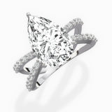 Reverse Shank Solitaire Engagement Ring