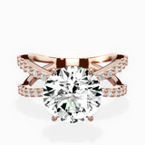 Reverse Shank Solitaire Engagement Ring