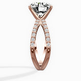 Reverse Shank Solitaire Engagement Ring