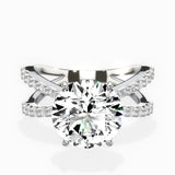 Reverse Shank Solitaire Engagement Ring