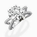 Reverse Shank Solitaire Engagement Ring